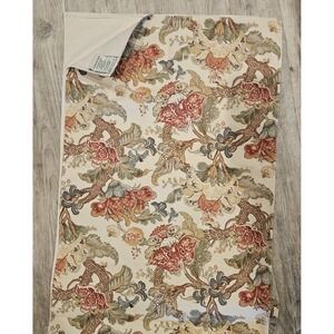 POTTERY BARN TABLE RUNNER GRACIELA PALAMPORE FLORAL 18" X 108" Linen Blend